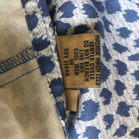 Peck & Peck navy print Casual Capri pants  Size 12 - Picture 6 of 9